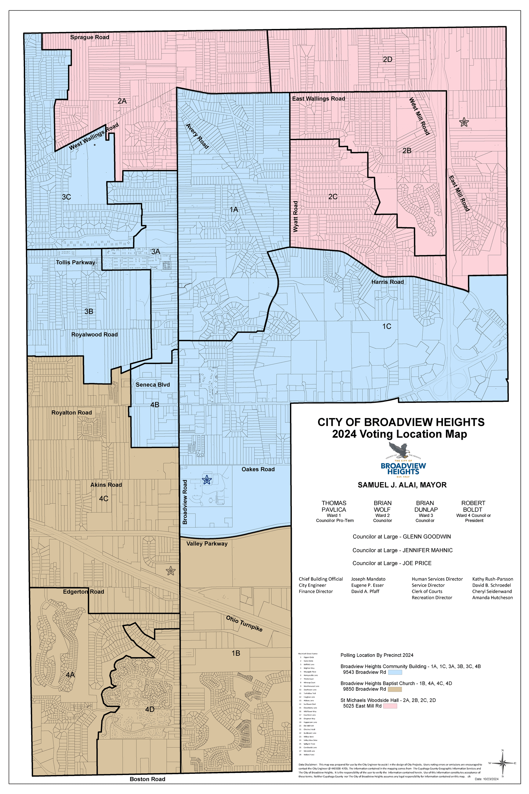 Voting Map 2024 by voting location