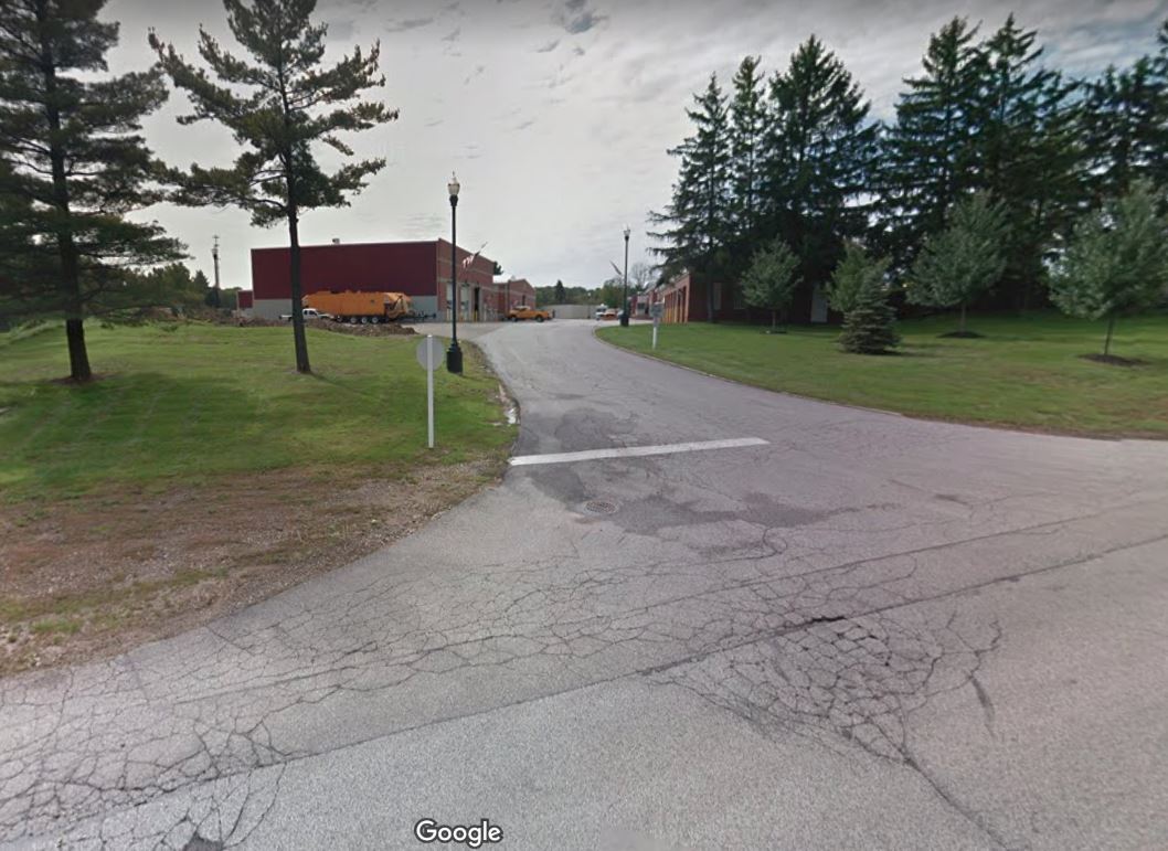 Service Garage Entrance off of Oakes Road